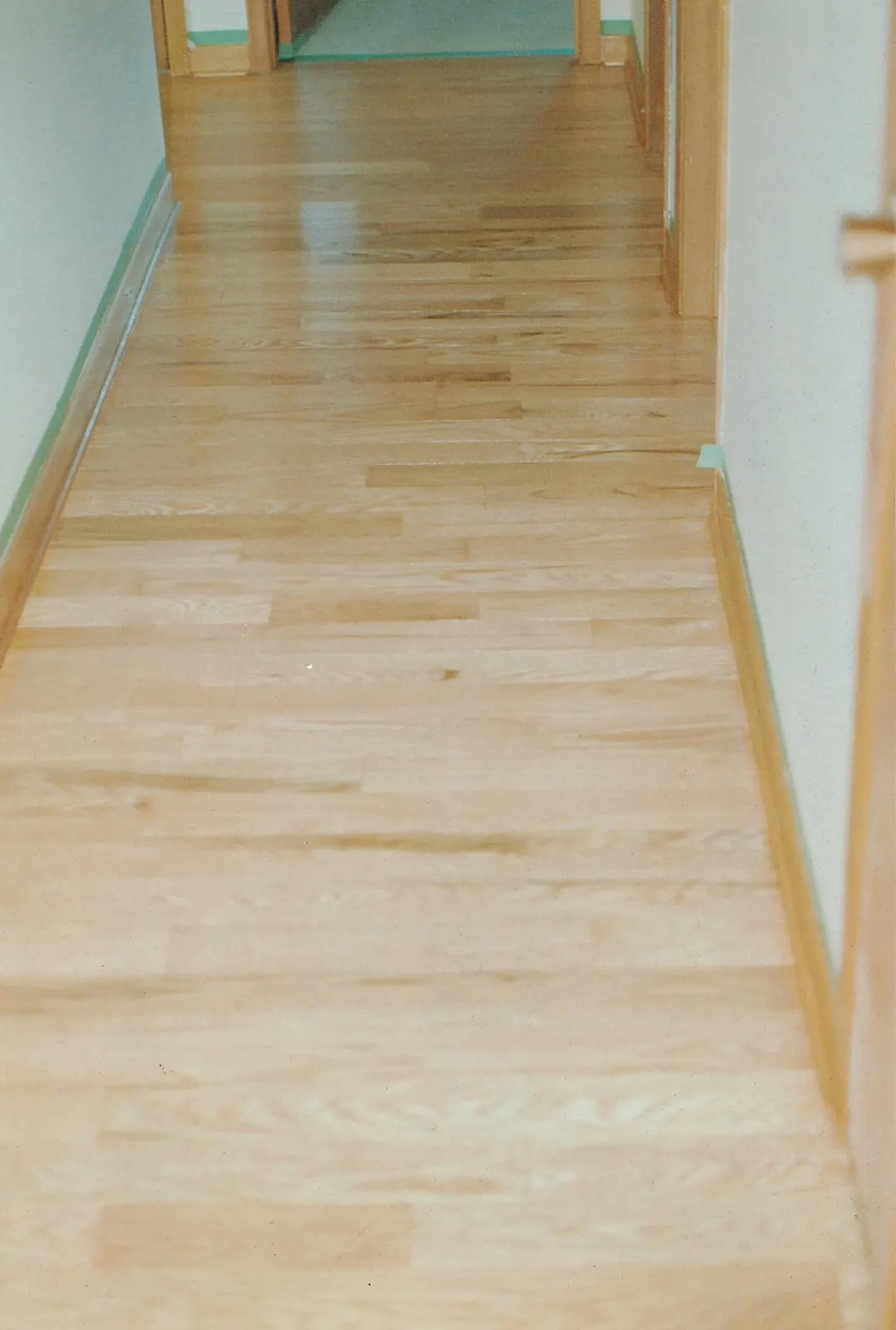 Refinished hardwood floor